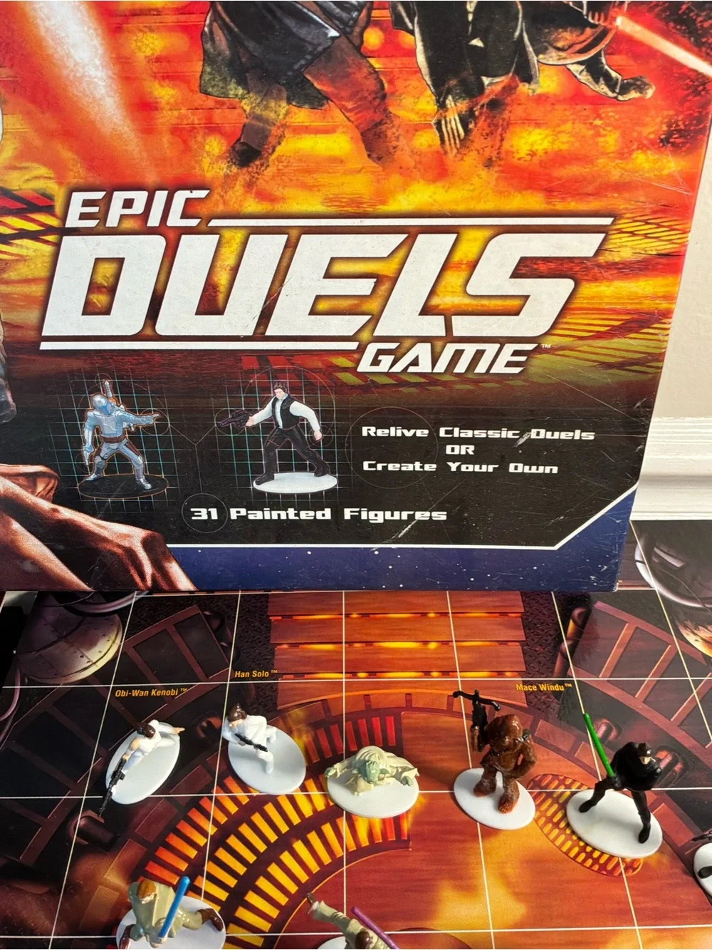 2002 Star Wars Epic Duels Game Set - with 31 painted figures